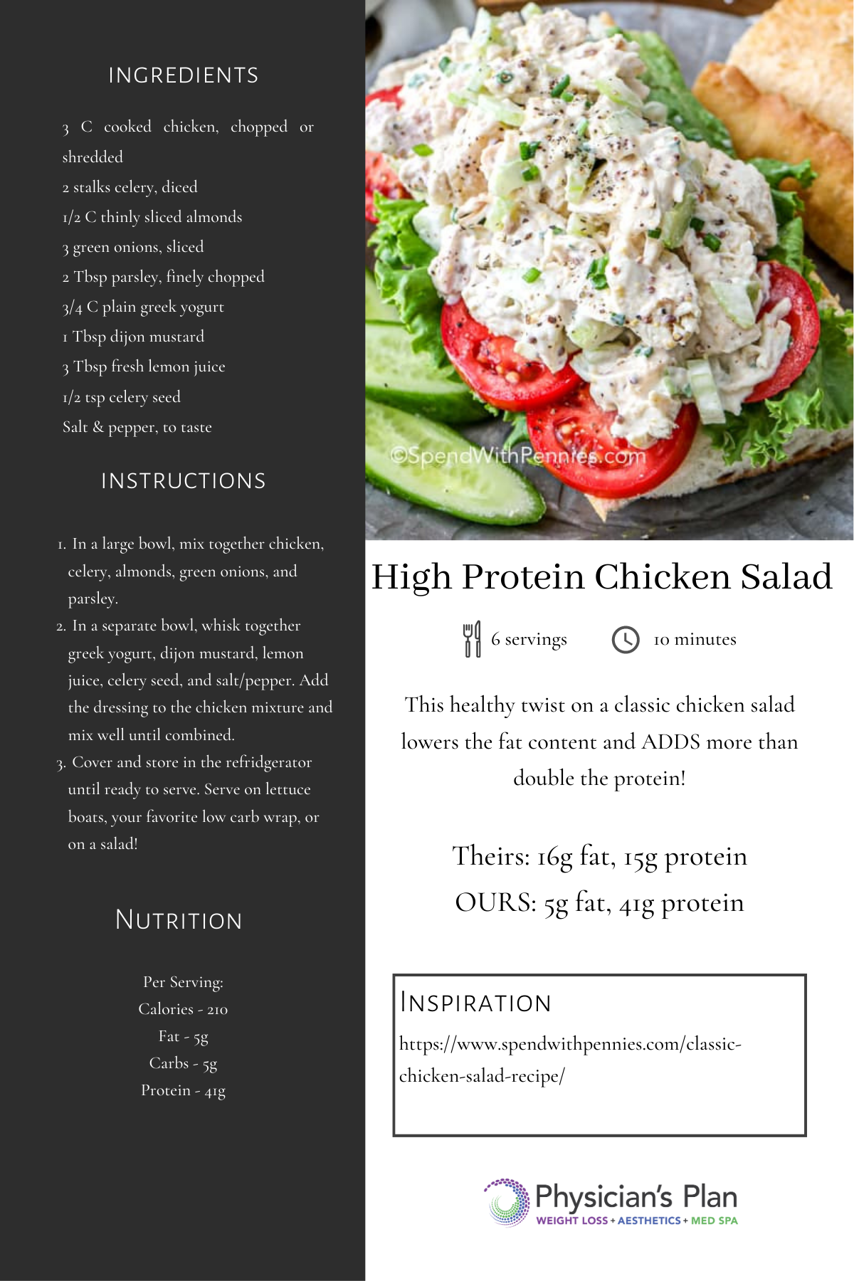 Simple High Protein Chicken Salad Recipe